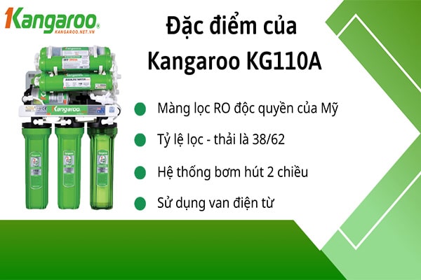 Máy lọc nước kangaroo KG110A KV có 4 chức năng chính 