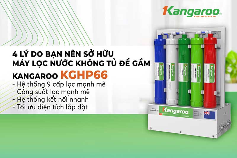 Tại sao nên mua máy lọc nước 9 lõi Kangaroo KGHP66?