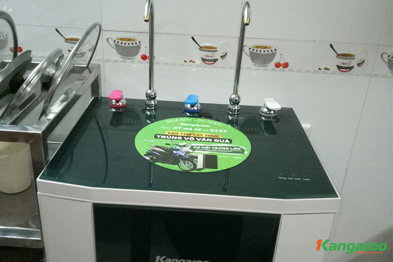 Ảnh thực tế của máy lọc nước Kangaroo KG09A3 VTU khi lắp đặt tại nhà