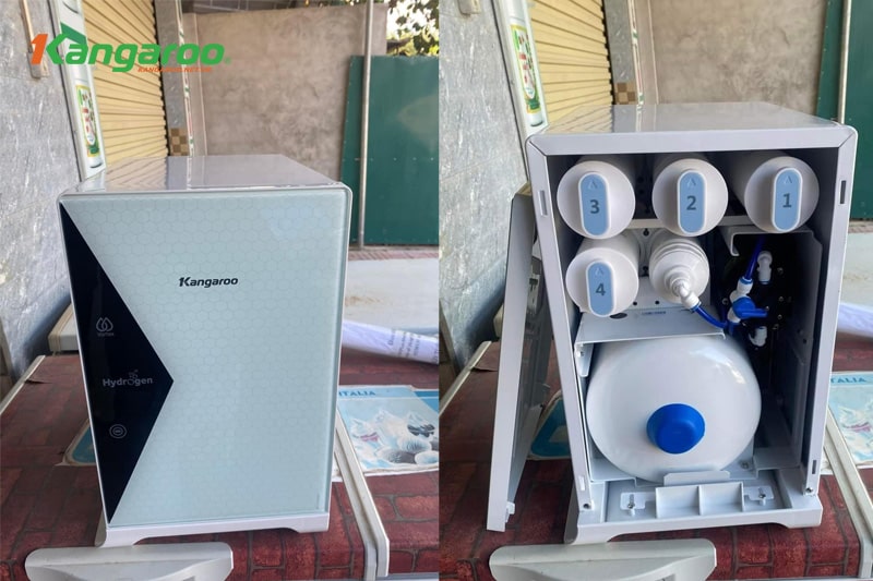  Hình ảnh thực tế của máy lọc nước Kangaroo Hydrogen KG100HU+