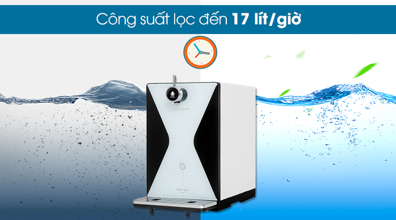 công suất mạnh mẽ 17L/H