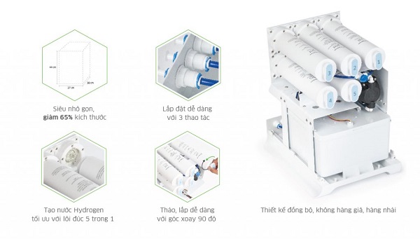 Ưu điểm của hệ thống 5 lõi lọc