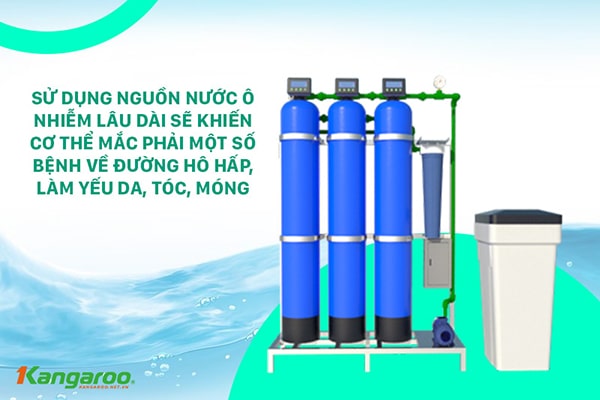 Nguồn nước sử dụng của lọc tổng kangaroo kg1054lt-5