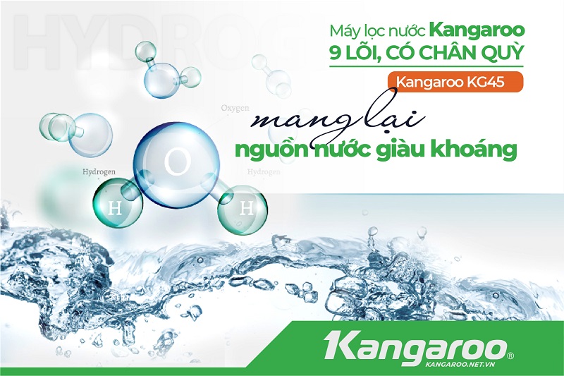 Máy lọc nước Kangaroo âm tủ 9 lõi KGRP99 mang lại nguồn nước giàu khoáng