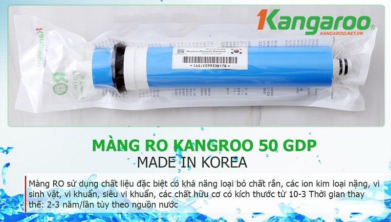 Màng RO Kangaroo nhập khẩu từ Hàn Quốc của Kangaroo KGRP12
