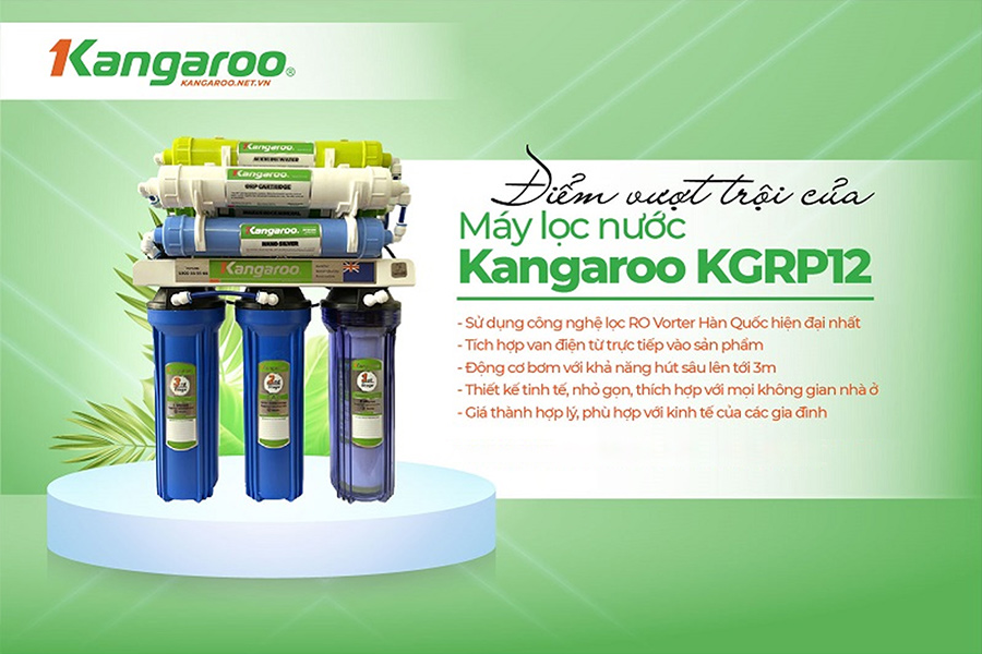 Những đặc điểm nổi trội của máy lọc nước Kangaroo KGRP12