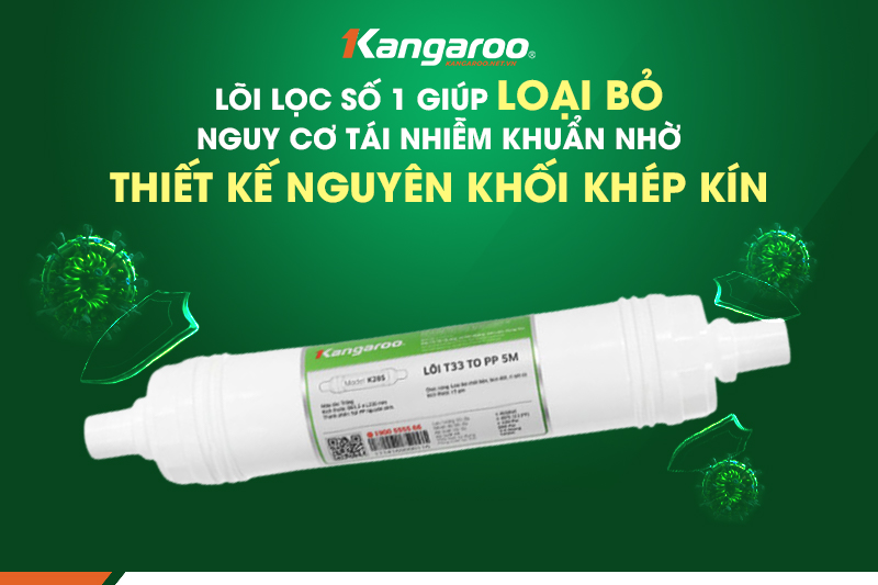 Lõi đúc số 1 giúp ngăn ngừa tái nhiễm khuẩn trong mọi môi trường
