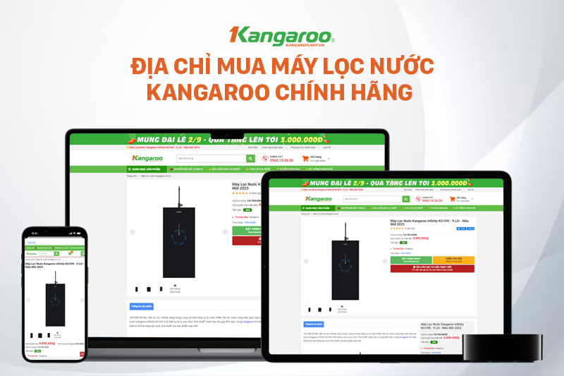 Kangaroo.net.vn - Địa chỉ mua máy lọc nước Kangaroo chính hãng