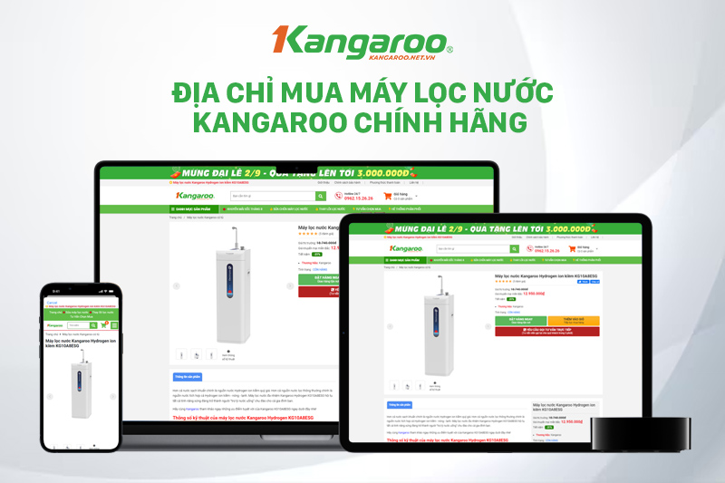 Kangaroo.net.vn - Địa chỉ mua máy lọc nước Kangaroo chính hãng