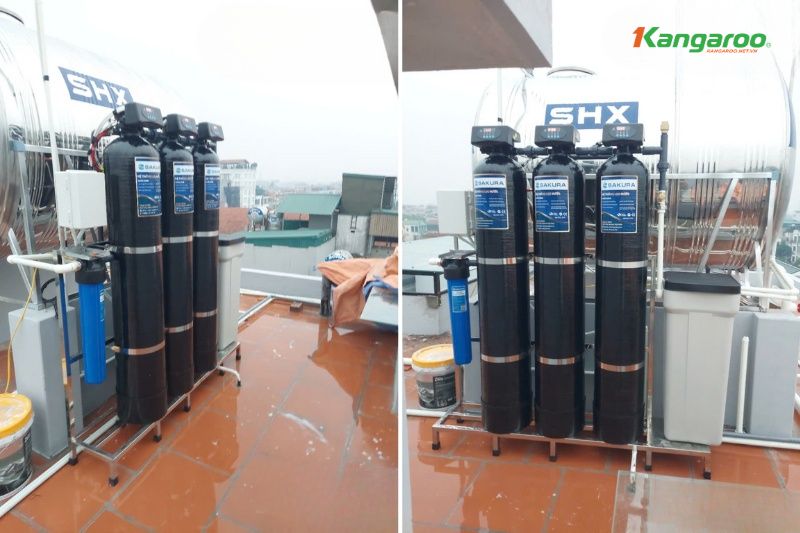 Thực tế lắp đặt lọc tổng đầu nguồn Sakura SKT213C