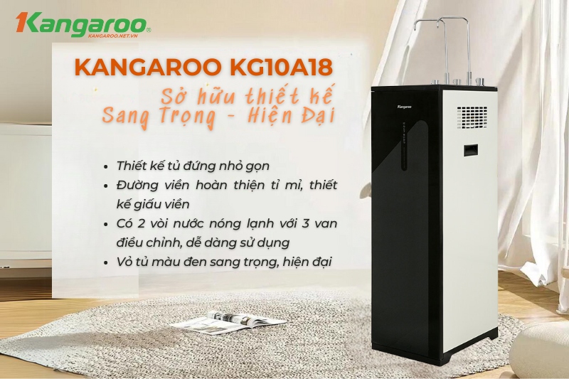 Kangaroo KG10A18 sở hữu thiết kế sang trọng