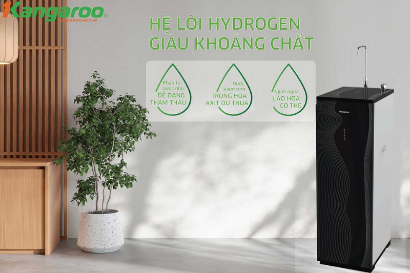  Kangaroo Hydrogen KG100HC3 với 2 chế độ nước riêng biệt