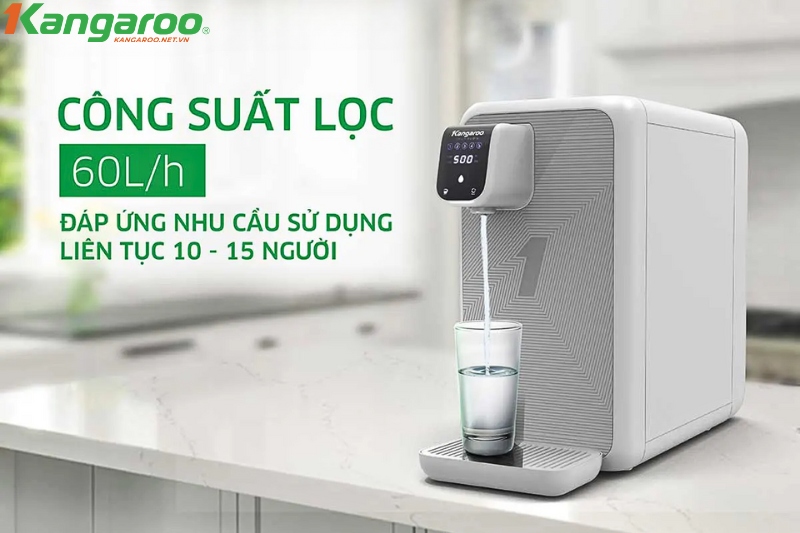 Máy lọc nước hydrogen KG400HD đáp ứng nhu cầu sử dụng liên tục 