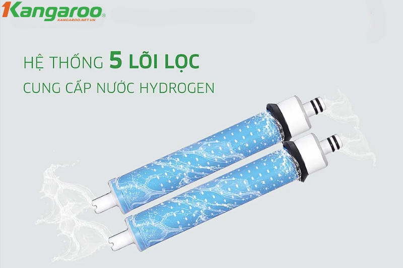 KG400HD có hệ thống 5 lõi lọc đúc nguyên khối đảm bảo kín khít