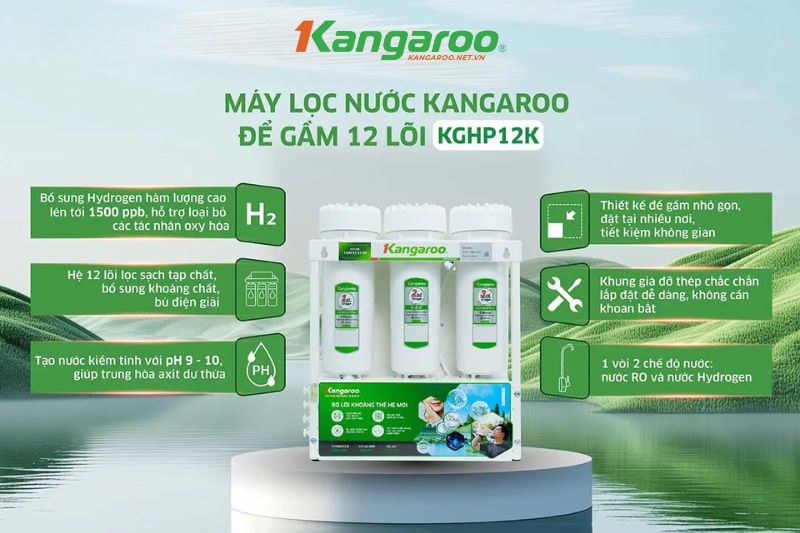 Máy trang bị 12 lõi lọc - nước khỏe Hydrogen mỗi ngày 