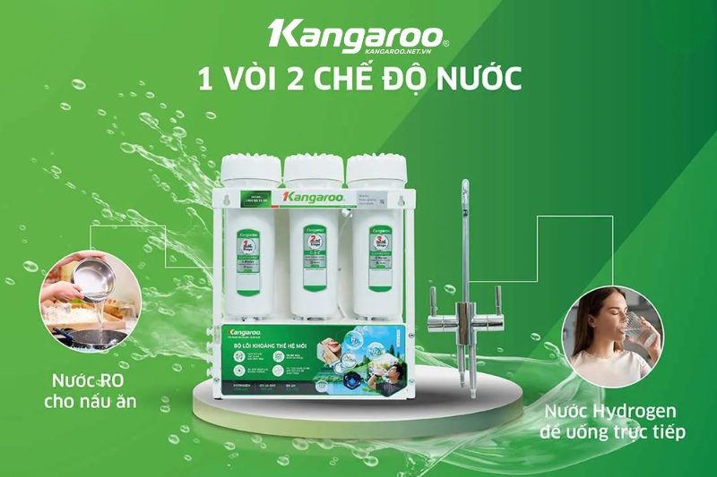 KGRP08K - 1 vòi 2 chế độ nước RO/Hydrogen