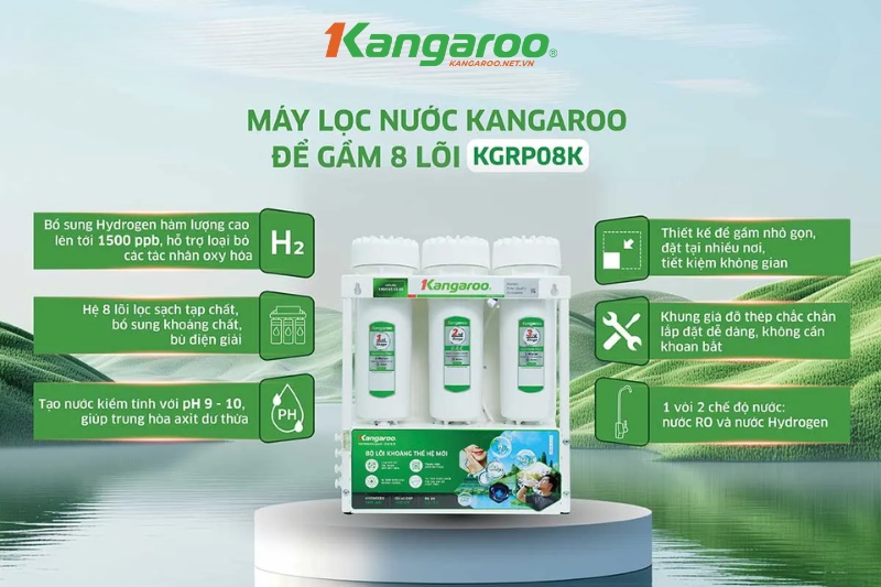 Máy lọc nước Kangaroo độc quyền công nghệ Hydrogen