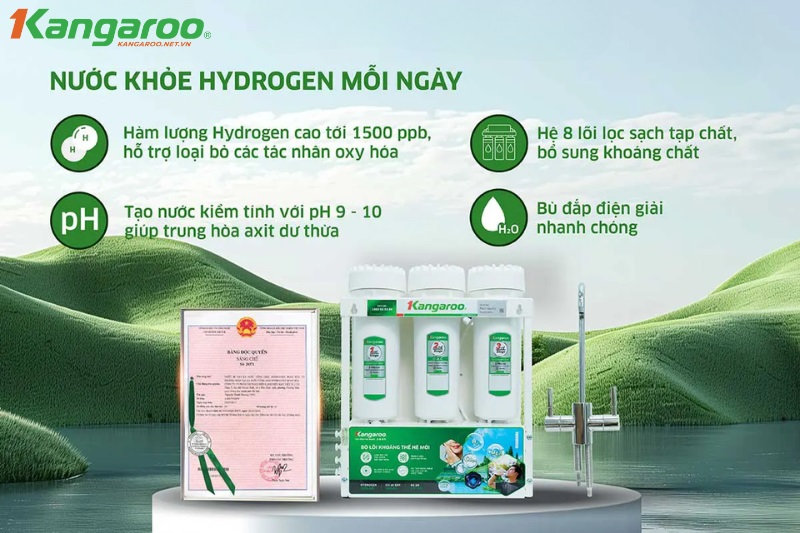 Những công dụng mà nước Hydrogen mang lại cho sức khỏe