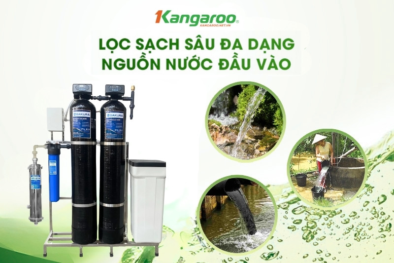 Lọc đầu nguồn Sakura SKUF212C Xử lý đa dạng nguồn nước