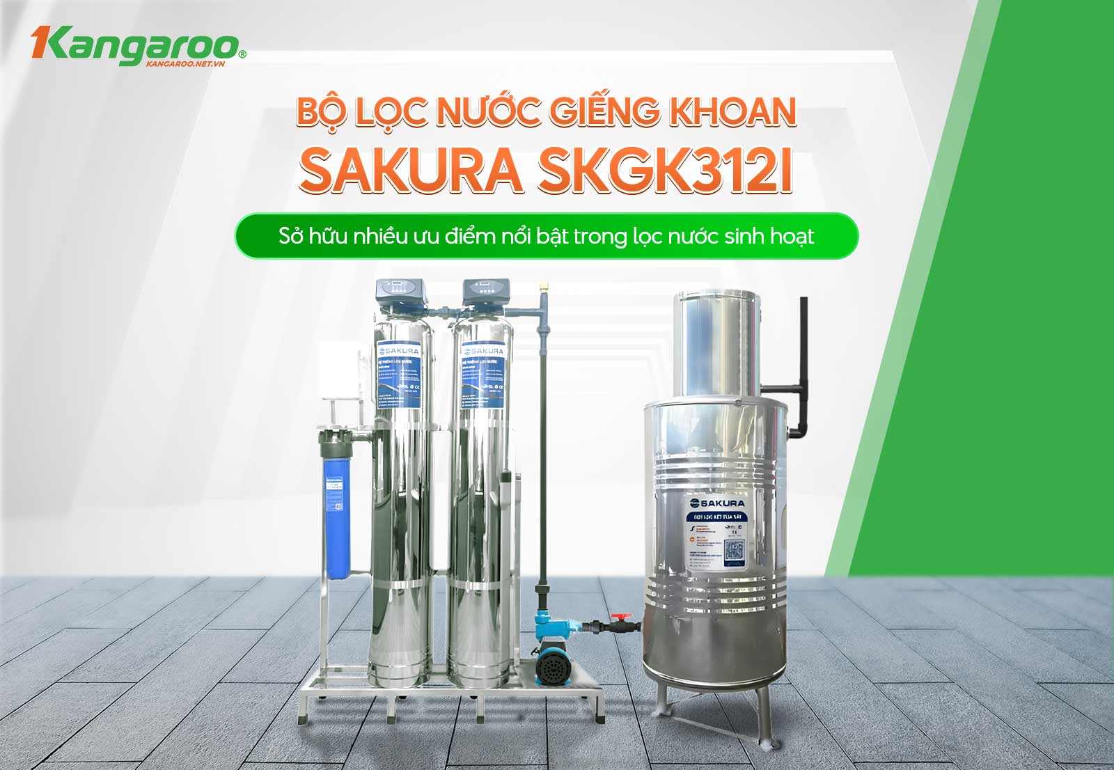 Thiết bị lọc nước giếng khoan SKGK312I sở hữu nhiều ưu điểm nổi trội
