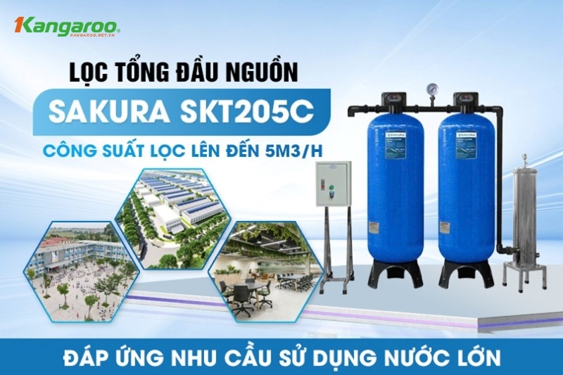 Thiết bị có công suất 5000L/h, đáp ứng đa dạng nhu cầu sử dụng khác nhau