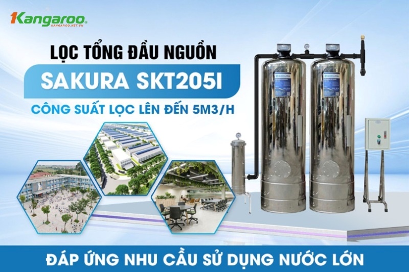 Sakura SKT205I có thể đáp ứng nhiều nhu cầu sử dụng nước khác nhau