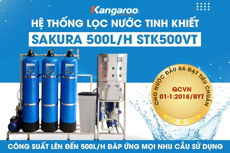 Hệ thống lọc nước SAKURA SKTK500/VT đ&aacute;p ứng nhiều nhu cầu sử dụng kh&aacute;c nhau