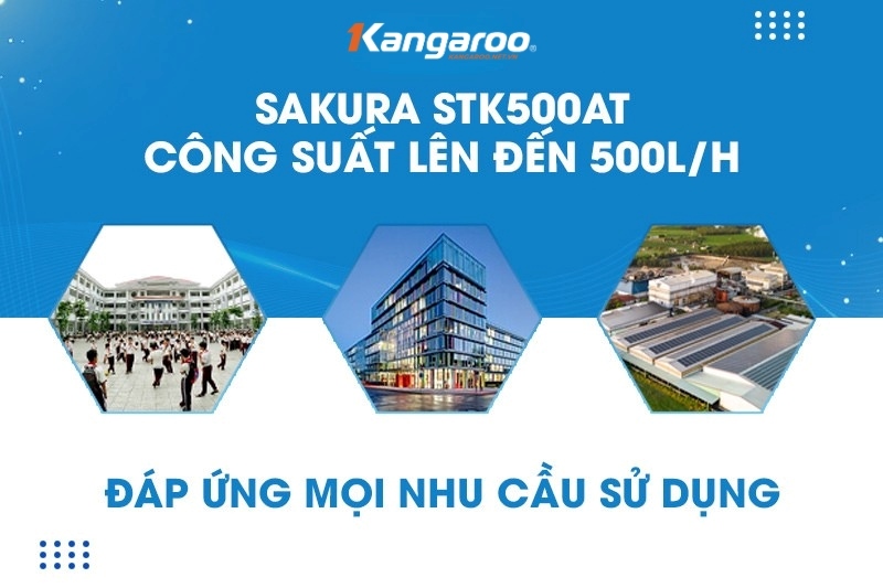 SAKURA SKTK500/AT đ&aacute;p ứng nhiều nhu cầu sử dụng kh&aacute;c nhau