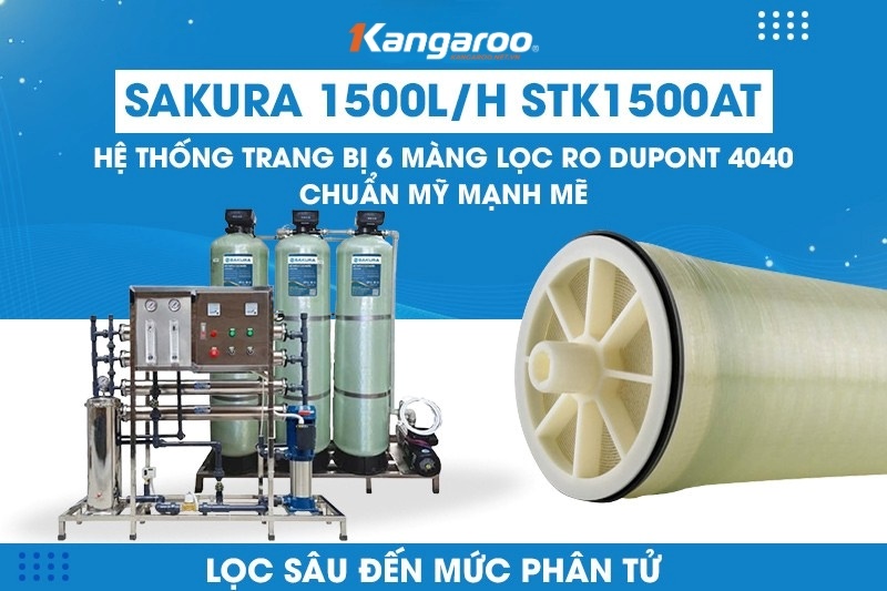 6 màng RO 4040 Dupont có khả năng lọc sâu tới cấp độ phân tử