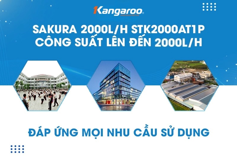 Công suất lọc nước lớn, ứng dụng trong nhiều lĩnh vực khác nhau