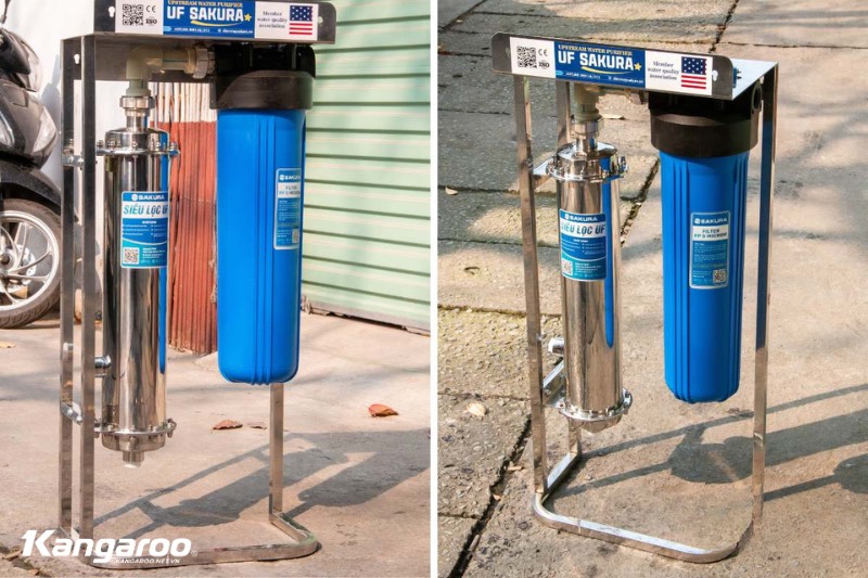 H&igrave;nh ảnh thực tế lắp đặt lọc đầu nguồn UF SAKURA
