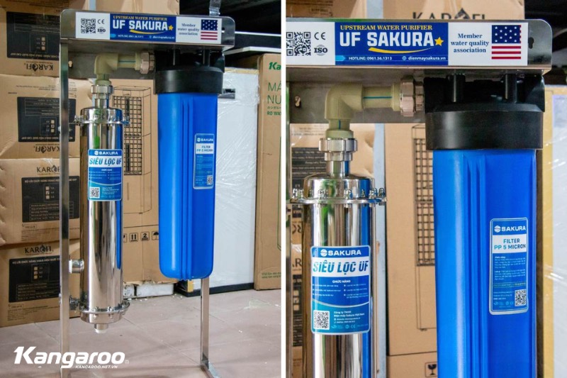 H&igrave;nh ảnh thực tế lắp đặt lọc đầu nguồn UF SAKURA