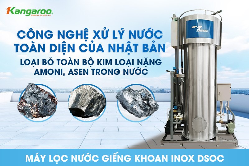 Công nghệ lọc hiện đại, không cần dùng hóa chất