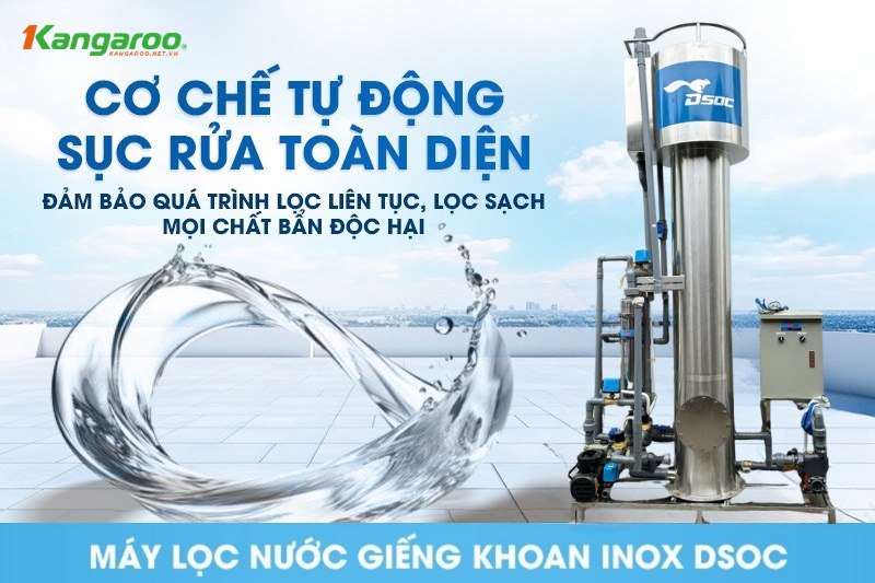 Thiết bị ứng dụng công nghệ tự động sục rửa hiện đại