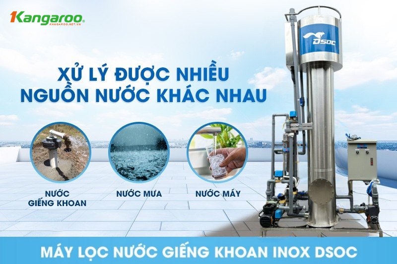 Xử lý nhiều dạng nước đầu vào khác nhau