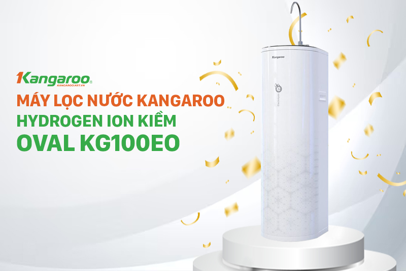 Máy lọc nước  Kangaroo Hydro Ion kiềm Oval KG100EO 