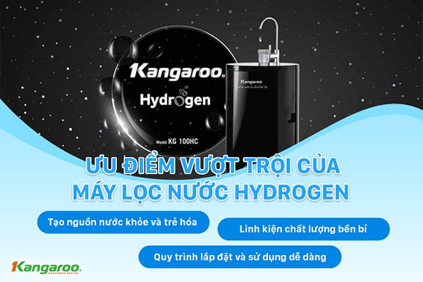 ưu điểm máy lọc nước hydrogen ion kiềm kangaroo