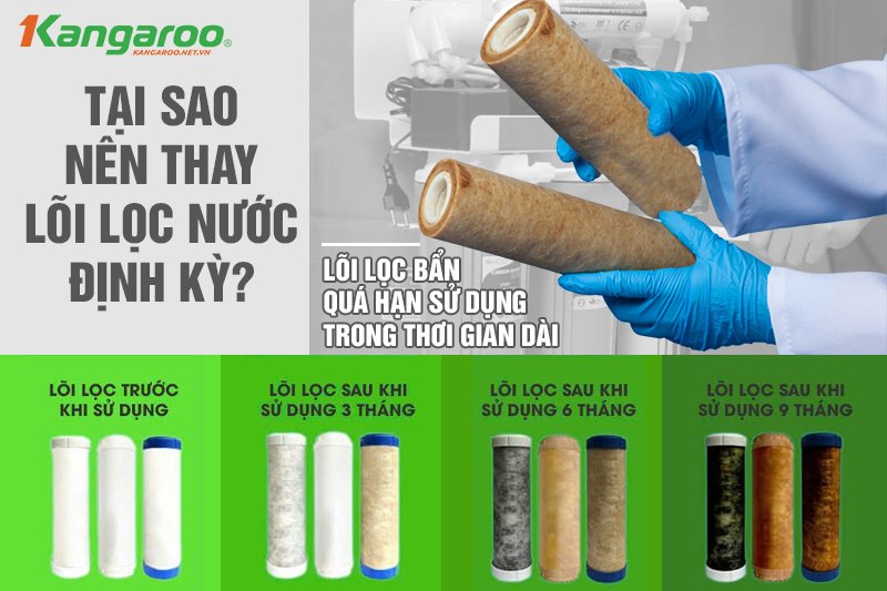 Tác hại khi không thay lõi lọc nước định kỳ!