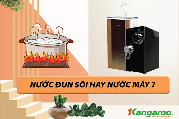 sử dụng máy lọc nước uống trực tiếp hay nước đun sôi để nguội