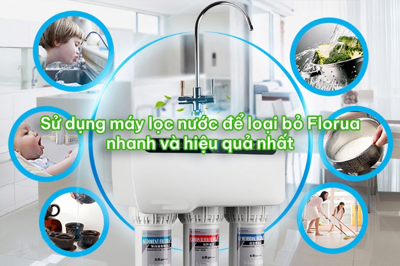 Sử dụng hệ thống lọc nước để loại bỏ Florua trong nước
