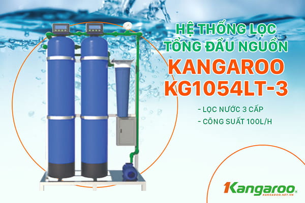 lọc tổng đầu nguồn 3 cấp Kangaroo KG1054LT-3 1000/h
