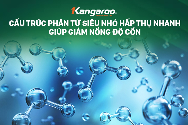 Cấu trúc phân tử siêu nhỏ hấp thụ nhanh giúp giảm nồng độ cồn