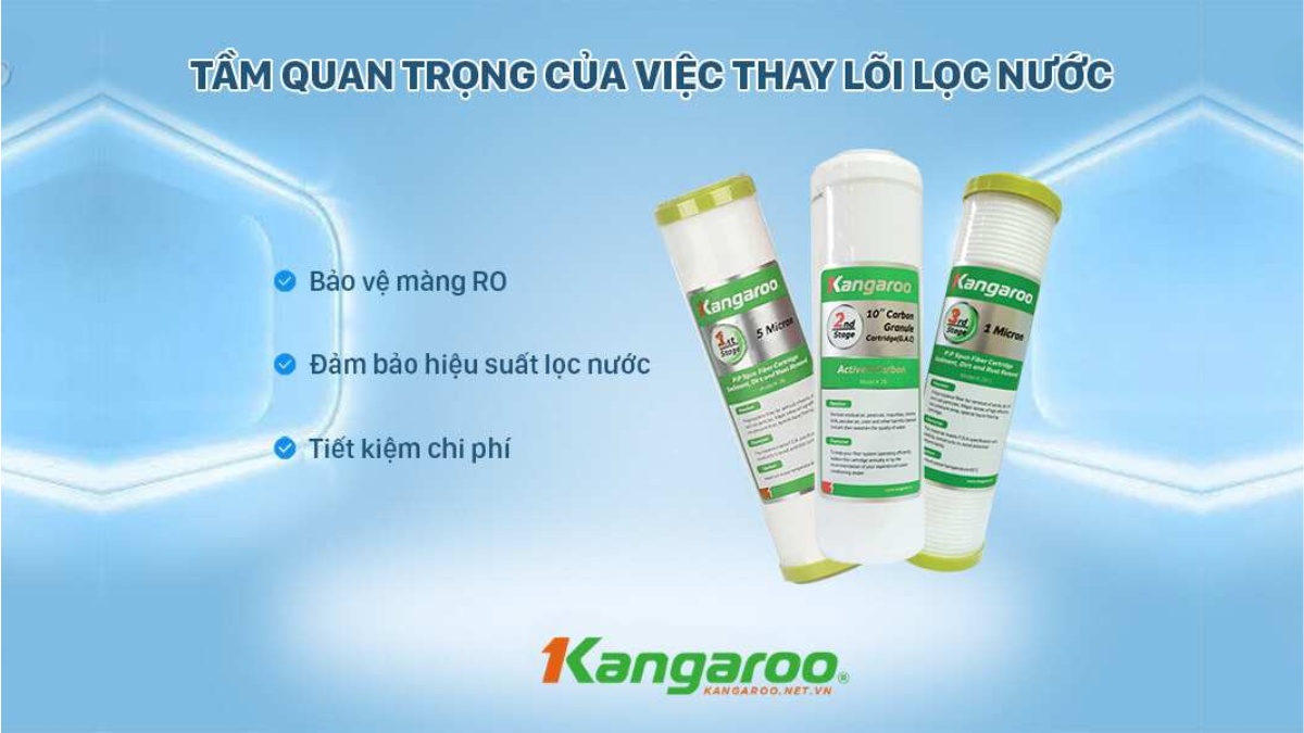 Tìm Hiểu Chi Tiết Chức Năng Bộ Lõi Lọc Nước Số 123 Kangaroo