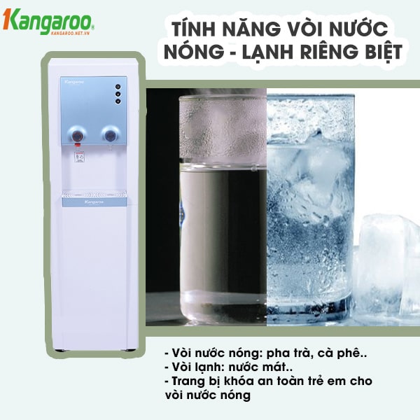 Cây nước nóng lạnh Kangaroo KG48 (Tích hợp lọc UF)