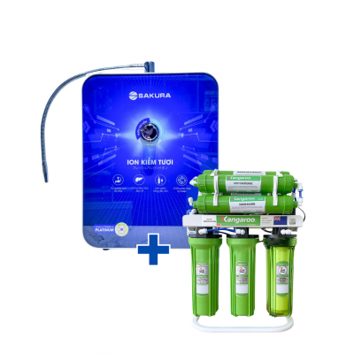 Máy lọc nước để gầm tích hợp máy lọc nước ion kiềm để bàn KGRP99 + SKB200