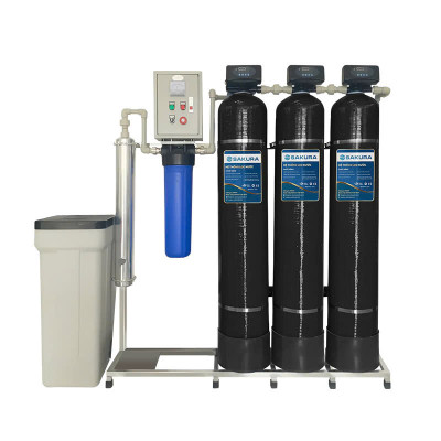 Máy lọc nước 3 cột áp lực tự động sục rửa có màng siêu lọc UF Sakura SKUF213C