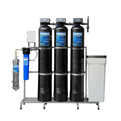 Máy lọc nước 3 cột áp lực tự động sục rửa có màng siêu lọc UF Sakura SKUF213C