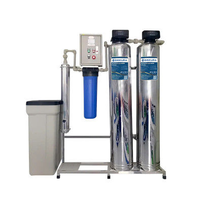 Máy lọc nước 2 cột inox 304 áp lực tự động sục rửa có màng siêu lọc UF Sakura SKUF212I