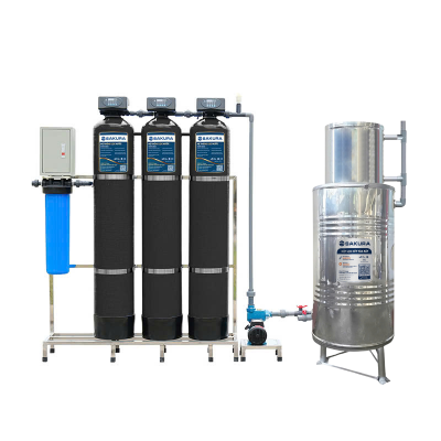 Hệ thống lọc nước giếng khoan 3 cột áp lực tự động sục rửa Sakura SKGK313C