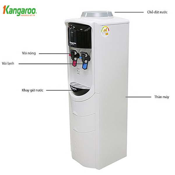 Cây nước nóng lạnh Kangaroo KG46 (Bình úp)